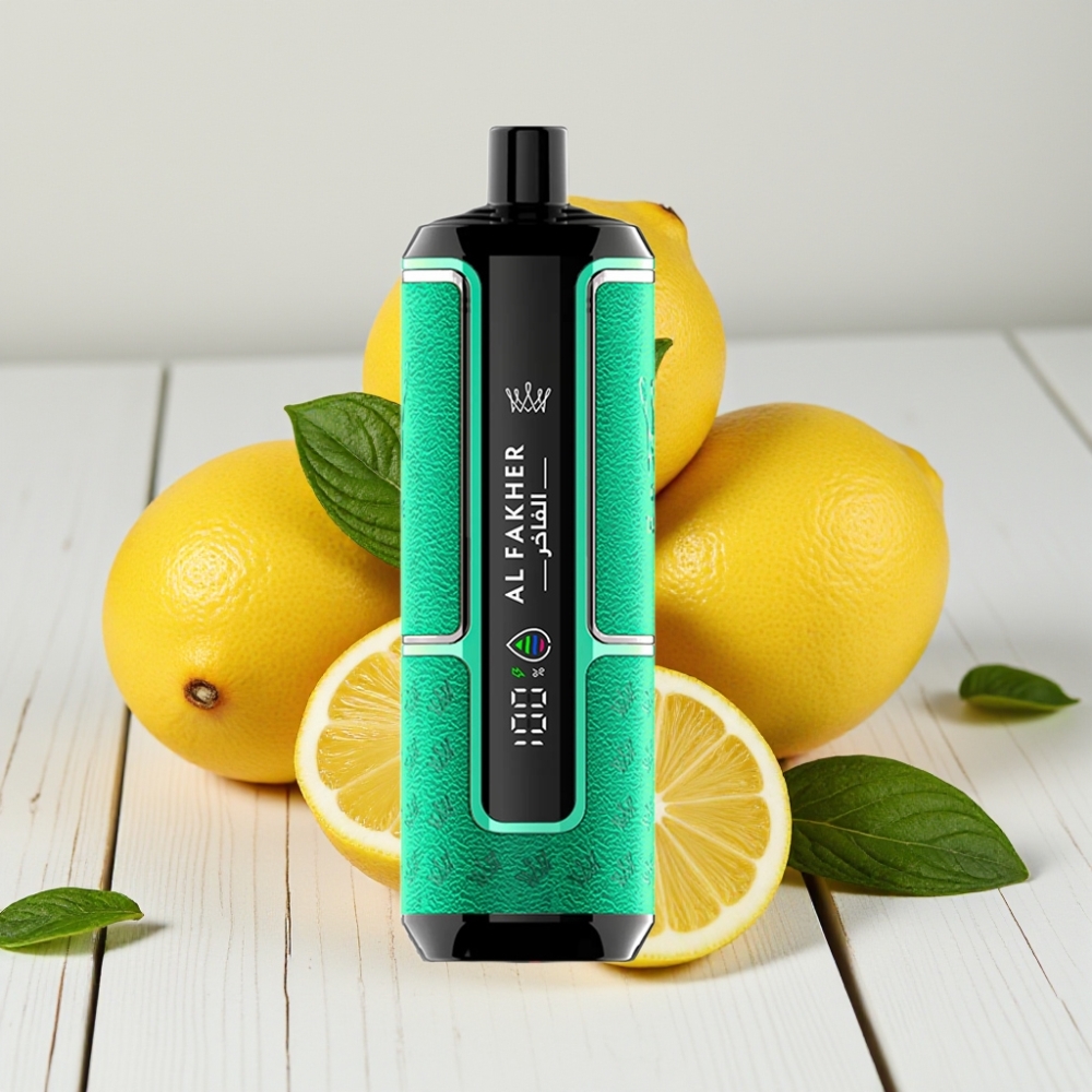 Al Fakher Crown Bar 15K Hypermax Vienkartinis Veipas Citrina Mėta | 22ml, 15K Pufai, 6mg/ml
