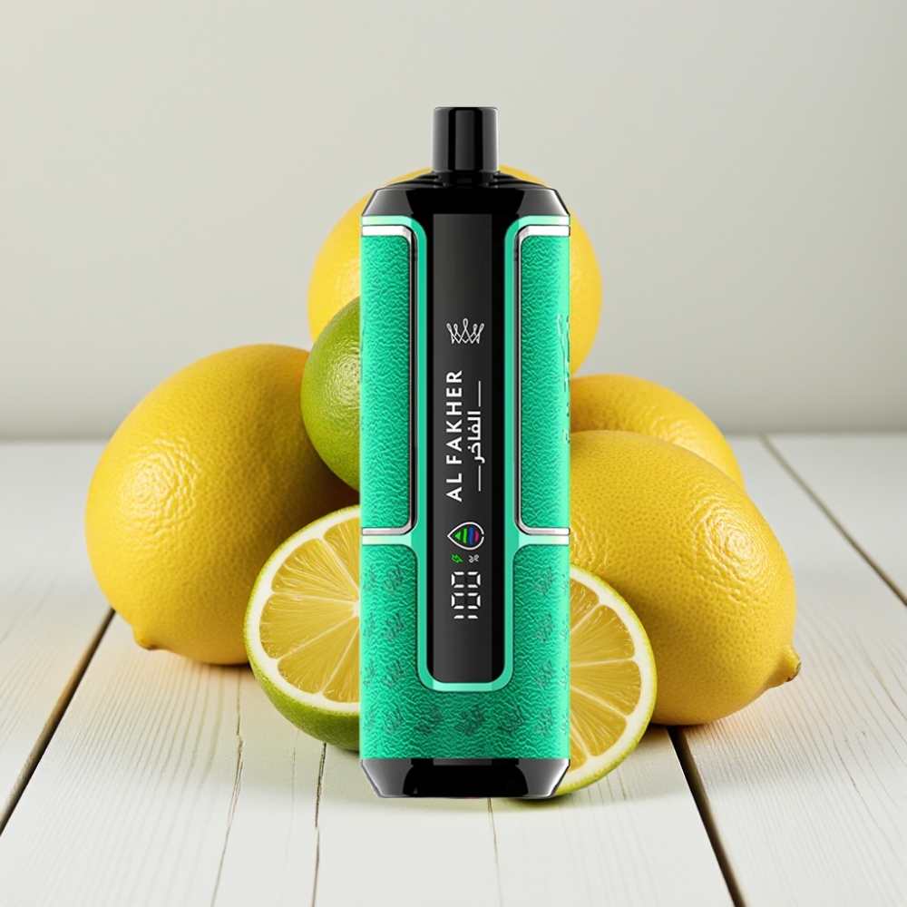 Al Fakher Crown Bar 15K Hypermax Vienkartinis Veipas Kit Citrinų Lime 22ml 15K pūtai 6mg/ml