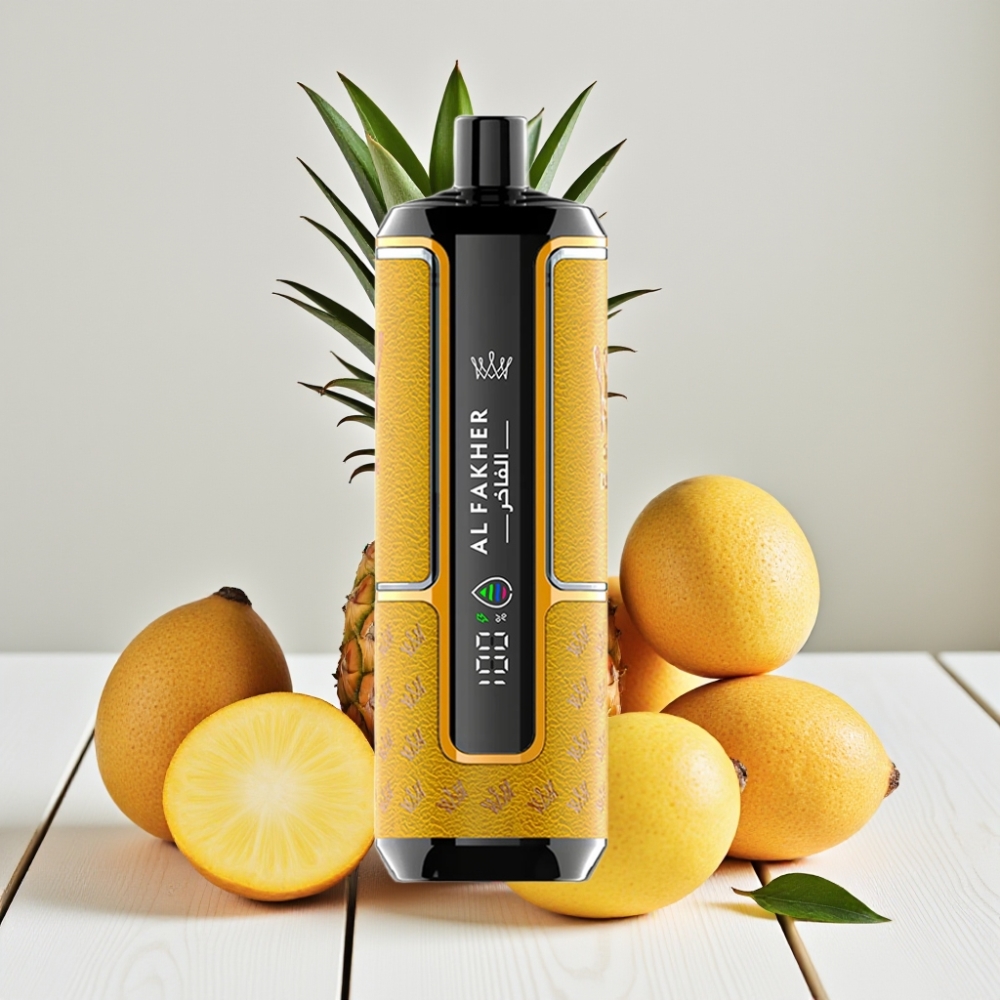 Al Fakher Crown Bar 15K Hypermax Vienkartinis Veipas Kit Mango Ananasas, 22ml, 15K Puff, 6mg/ml