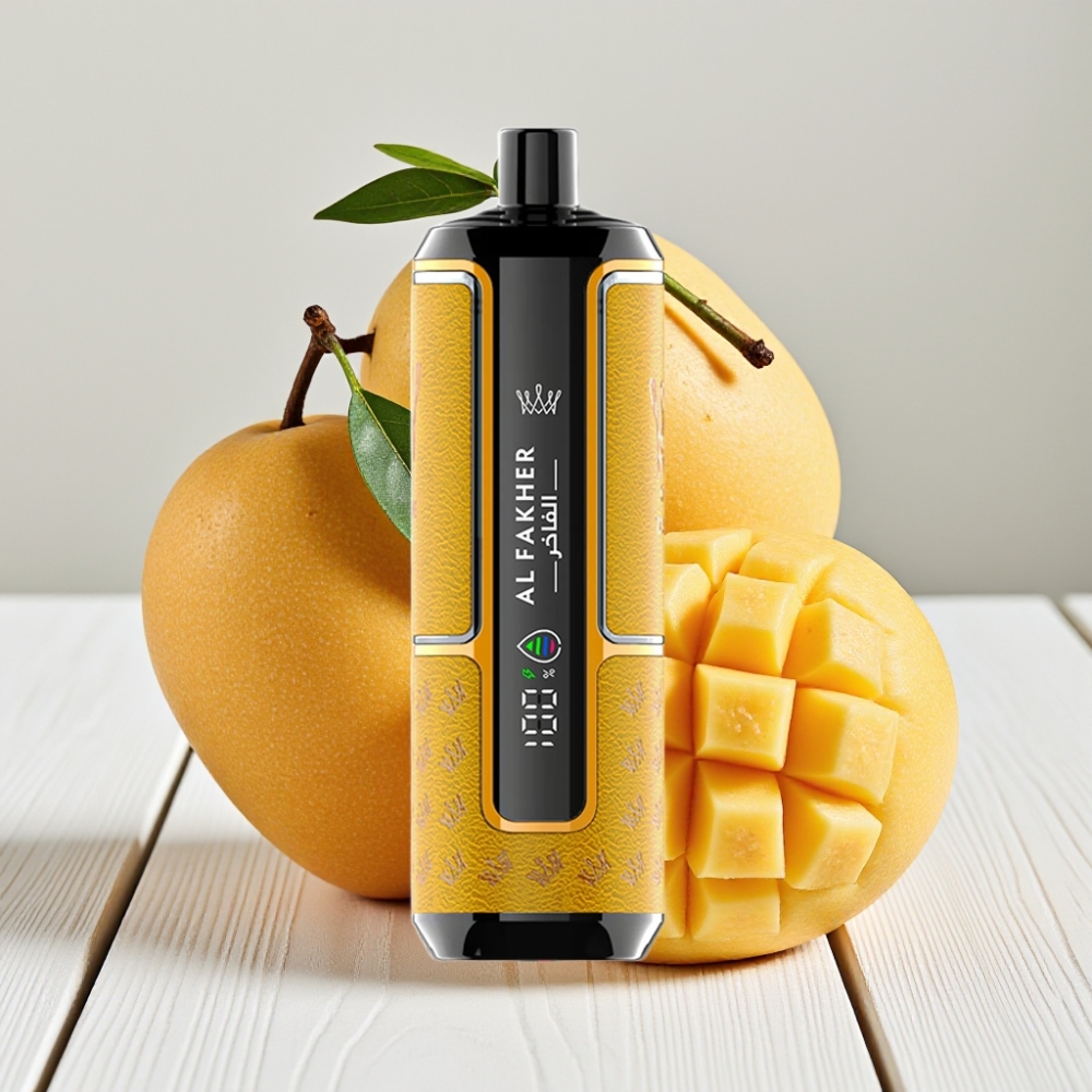 Al Fakher Crown Bar 15K Hypermax Vienkartinis Veipas Mango Ledas | 22ml, 15K Pūkų, 6mg/ml