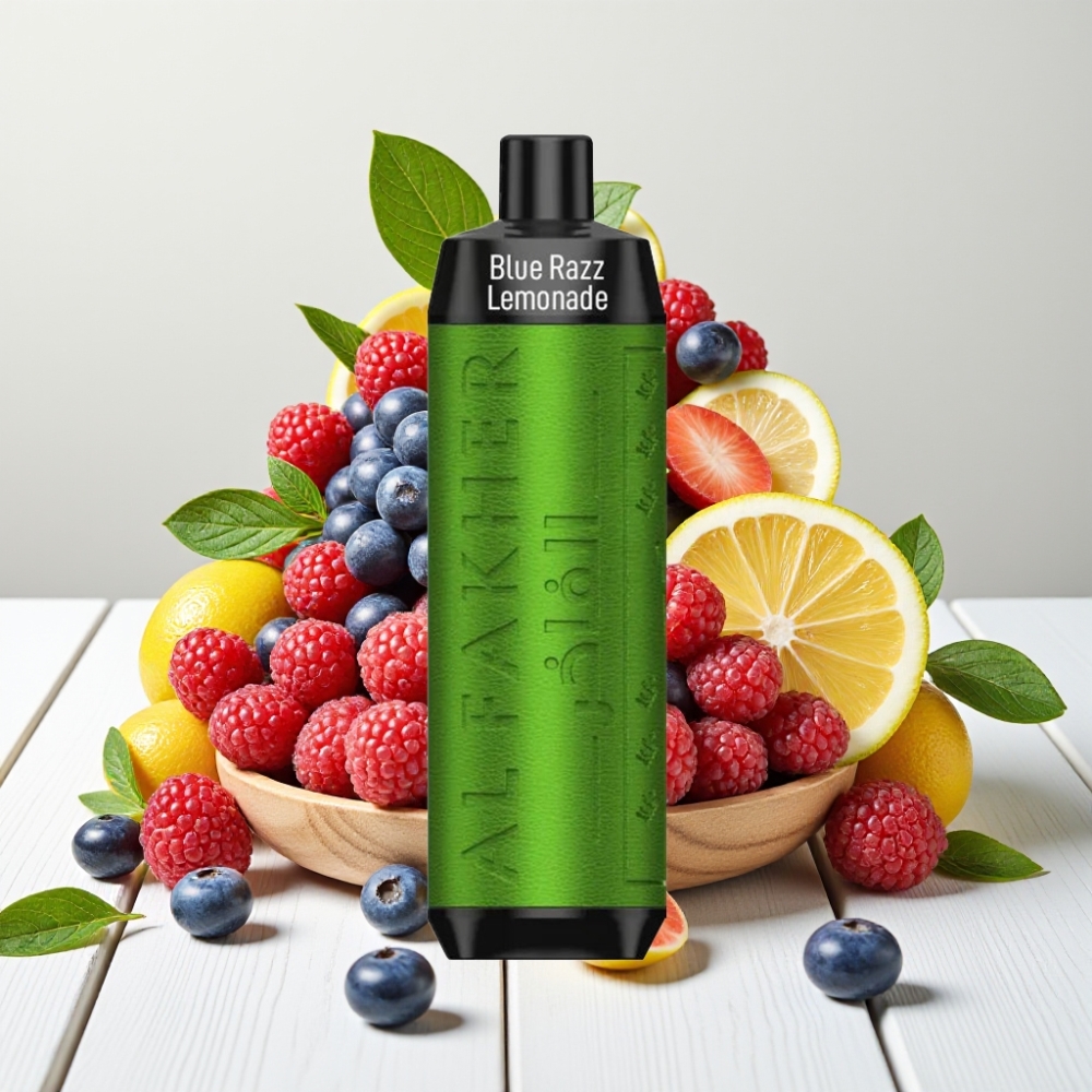 Al Fakher Crown Bar 8000 Crystal Vienkartinis Veipas Mėlynųjų Avietžių Limonadas | 8000 Patraukimų, 18ml, 5mg