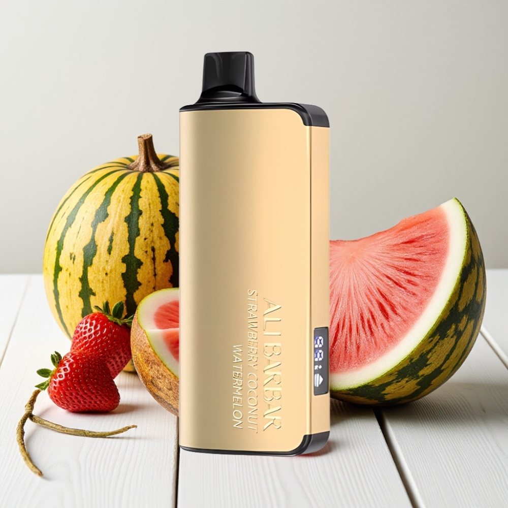 Alibarbar Ingot 9000 Puffs Braškės Kokoso Arbūzas | 22ml, 2350mAh, 9000 Puff