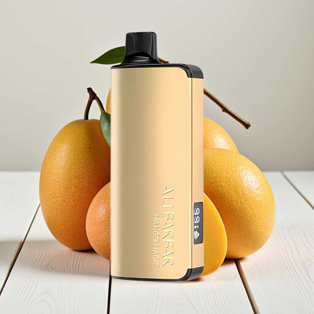 Alibarbar Ingot 9000 Puffs Vienkartinis Veipas Mango Magija 22ml, 2350mAh, 1.2 Ohm