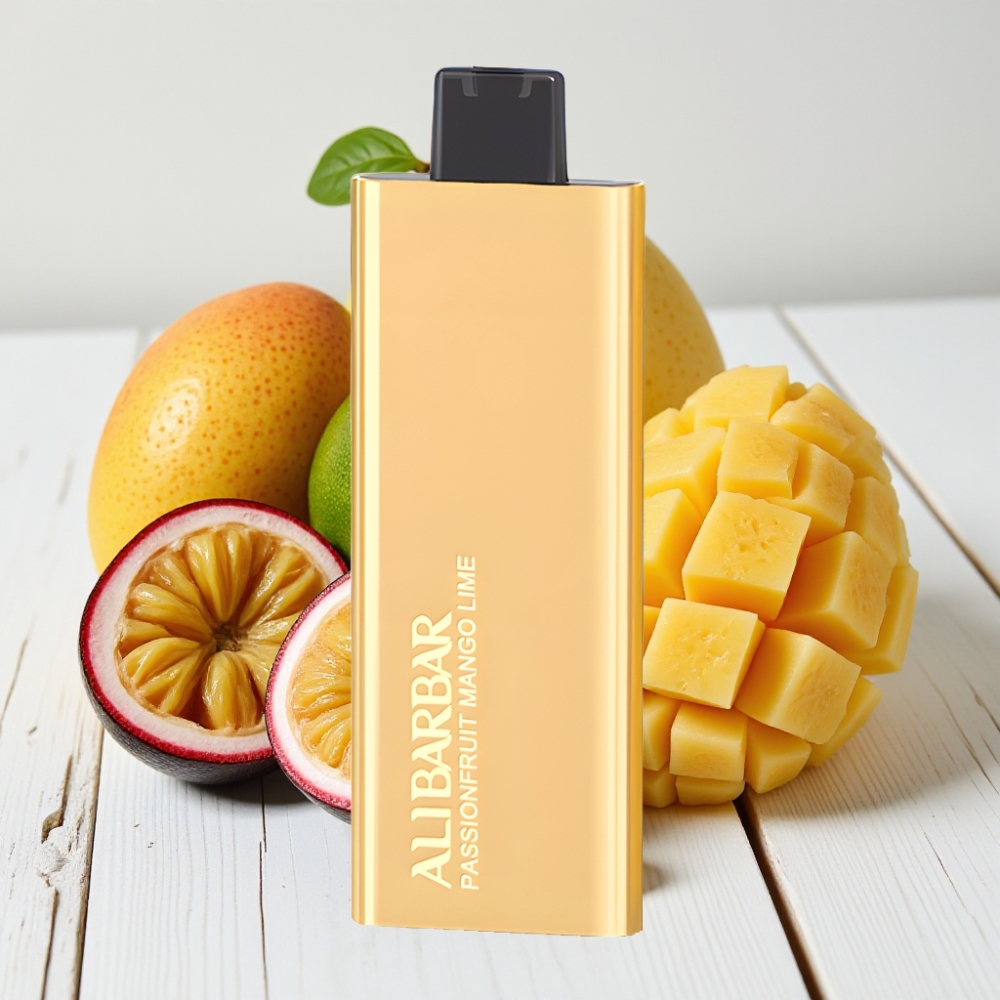 Alibarbar Pandora 7000 Puffs Vienkartinis Veipas Marakuodžio Mango Rūgščiusios Liepsnos – 7000 Puffs, 17 ml, 1.0 Ω