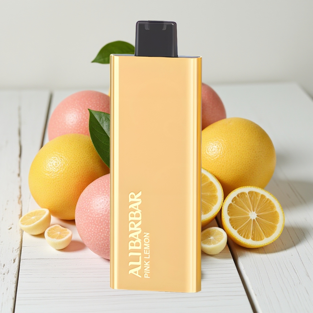 Alibarbar Pandora 7000 Puffs Vienkartinis Veipas Rožinis Citrinų – 7000 Puffų, 17 ml, 1.0 Ω