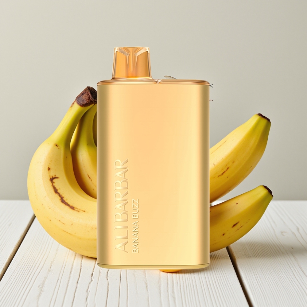Alibarbar Rich 8000 Puffs Vienkartinis Veipas Bananinė Buzz | 8000 Puffų, 20ml, 2000 mAh