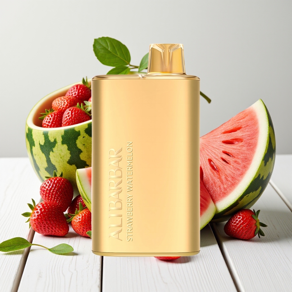 Alibarbar Rich 8000 Puffs Vienkartinis Veipas Braškė-Vandmelonas | 20ml, 8000 Puff, 2000mAh