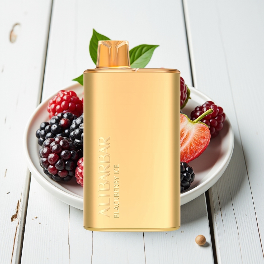 Alibarbar Rich 8000 Puffs Vienkartinis Veipas Juodųjų Aviečių Ledas | 20ml, 8000 Puff’ų, 2000 mAh