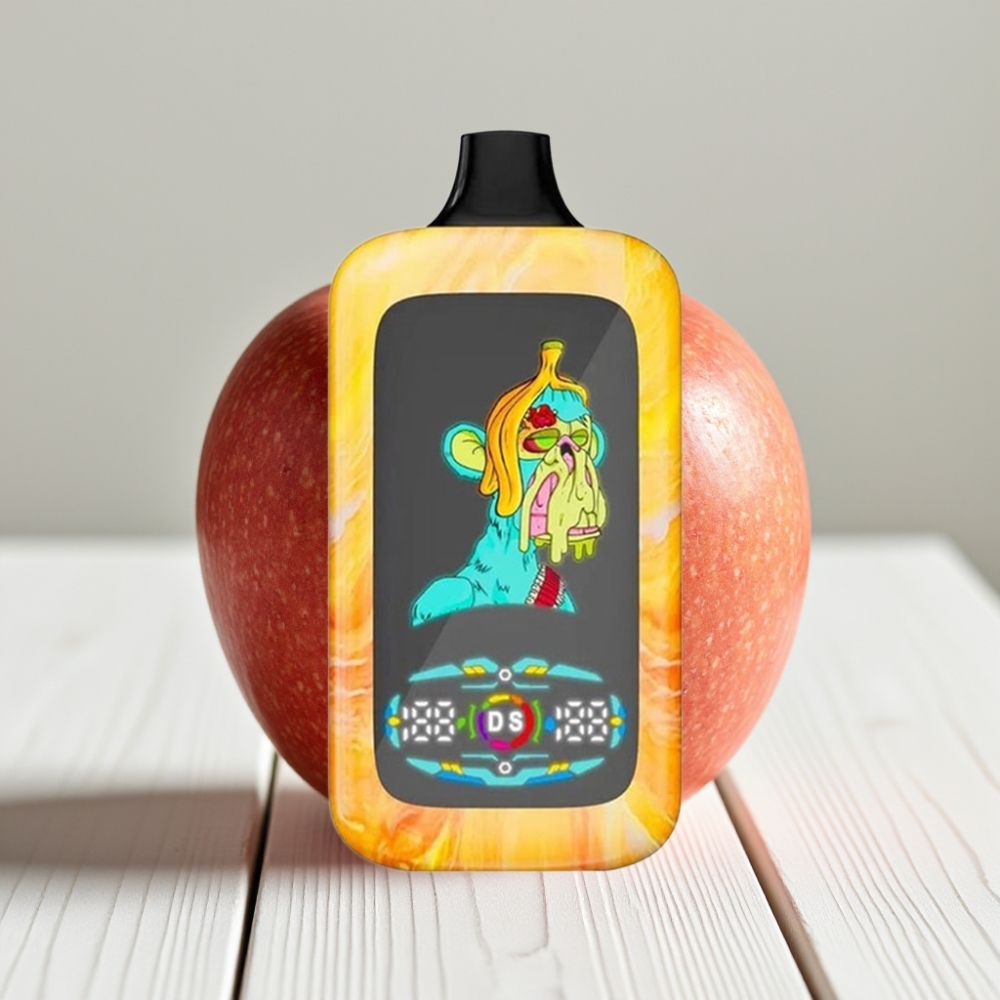Fumot Digital Monkey Vienkartinė Vapo – Dvigubos Obuolio Skonio, 40000 Traukimų, 850 MAH, Type-C