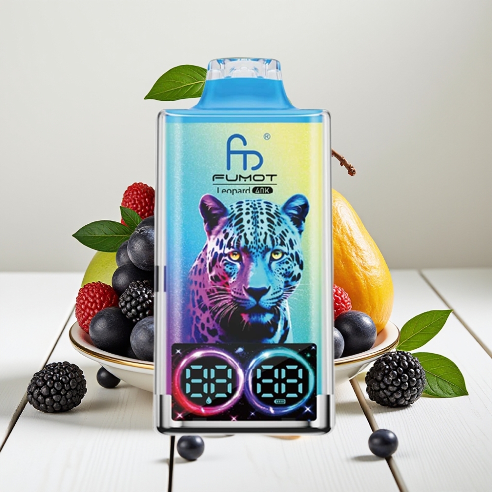 Fumot Leopard 40K Puffs Juodasis Drakonas Ledas | 700mAh, 40K Puffs, Tipo-C