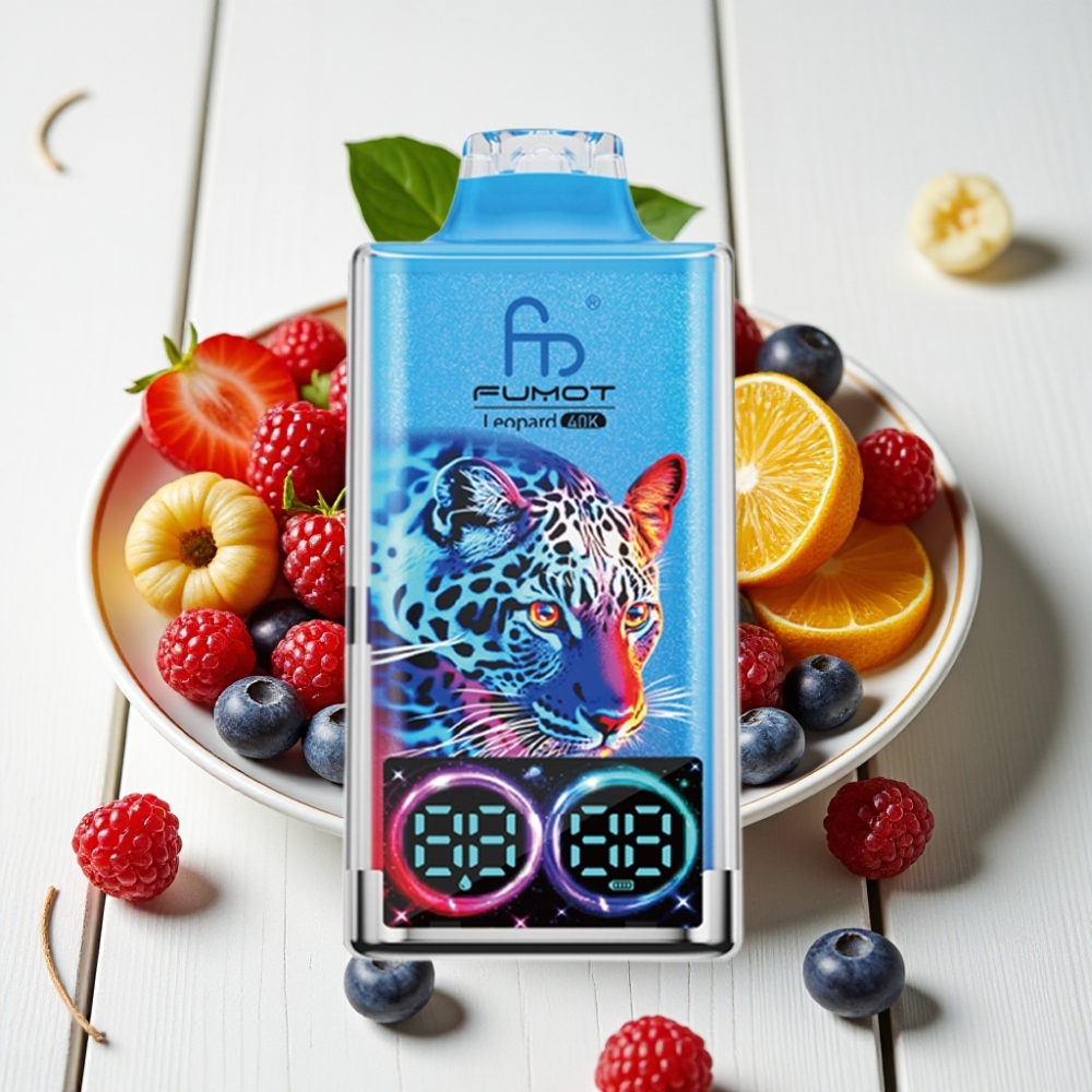 Fumot Leopard 40K Puffs Vienkartinis Veipas Mišrios Uogos, 700mAh, 5% Nikotino, Type-C