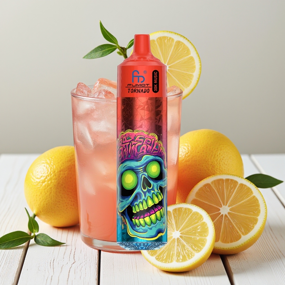 Fumot RandM Tornado 30000 Puffs - Rožinė Limonadė, 30mL, 5% Nikotino, 600mAh