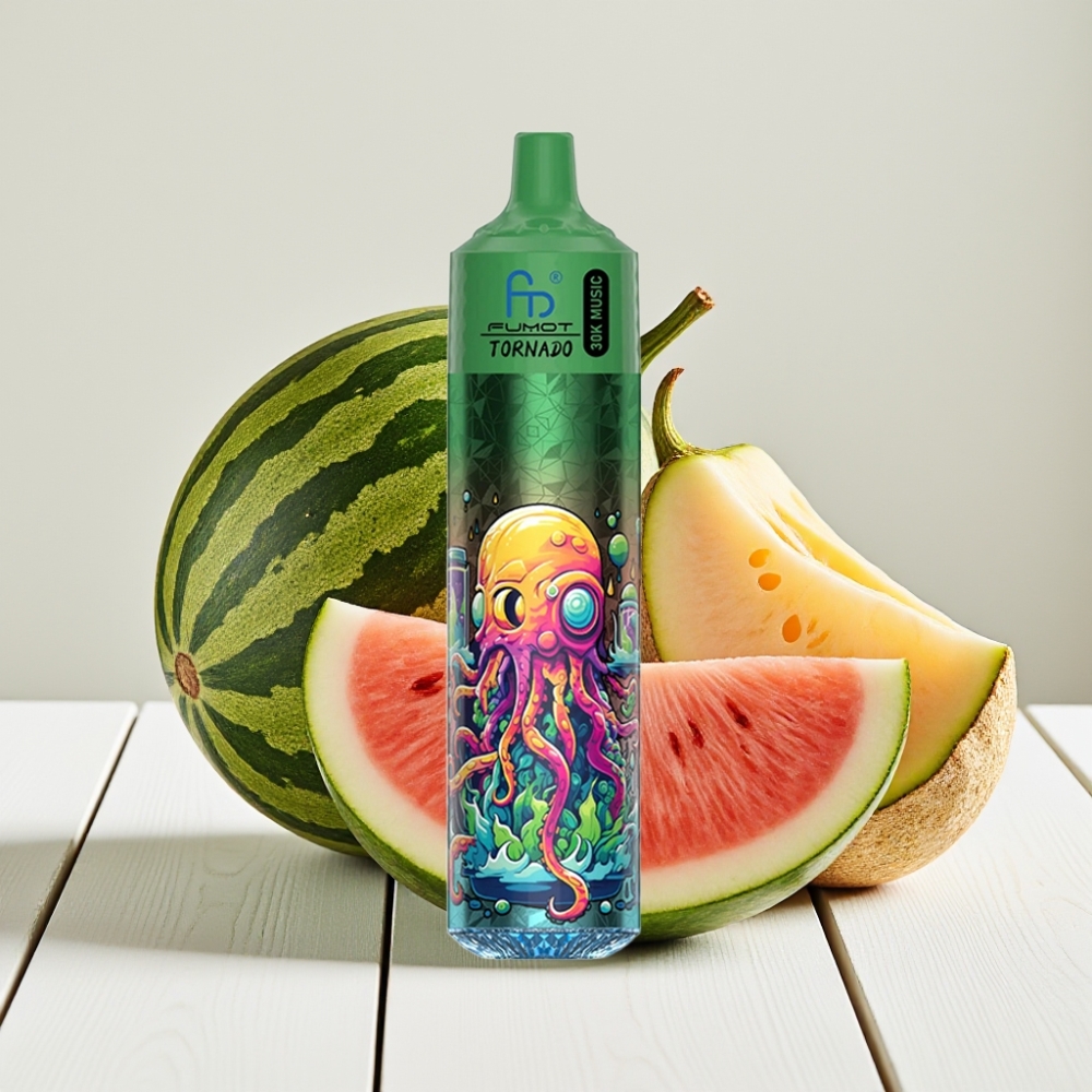 Fumot RandM Tornado 30000 Puffs - Vandens Melionas Melionas, 30mL, 1.0 Ohm, 600mAh