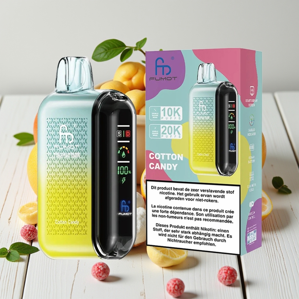 Fumot Tornado 20000 Puffs - 20ml, 850mAh, 2% Nikotino, Vata Cukraus Skonis
