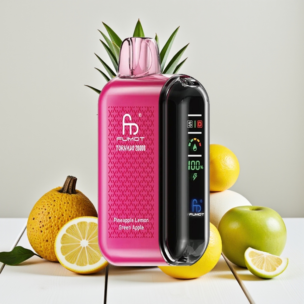 Fumot Tornado 20000 Puffs - Ananasas Citrina Žalia Obolė, 20ml, 850mAh