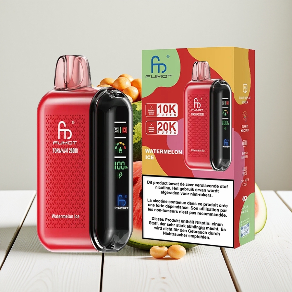 Fumot Tornado 20000 Puffs Arbūzas su Mėtų Skoniu | 850mAh, 20ml