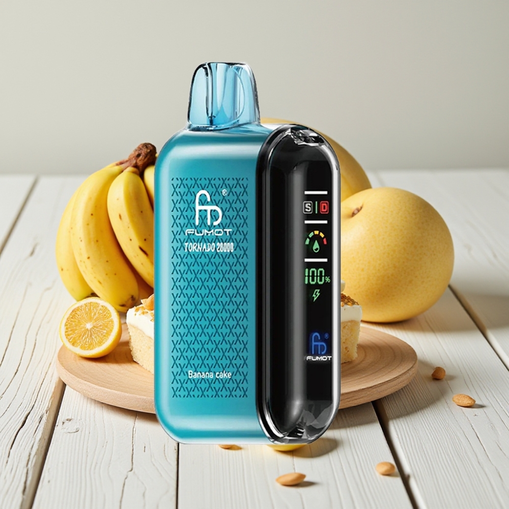 Fumot Tornado 20000 Puffs Bananinio Pyrago Skonis | 20ml, 850mAh, 2% Nikotino