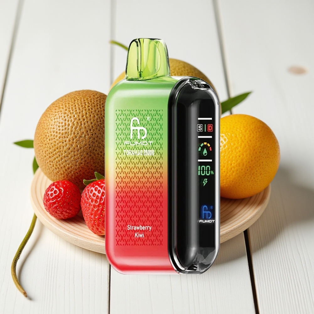 Fumot Tornado 20000 Puffs Braškės-Kivis | 850mAh, 20ml, 2% Nikotino