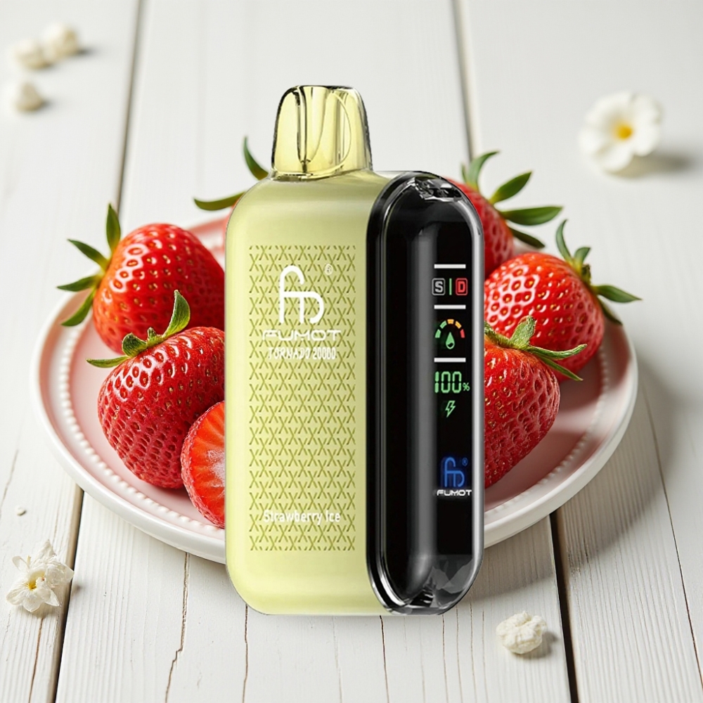 Fumot Tornado 20000 Puffs Braškės Ledas | 20ml, 850mAh, 2% Nikotino