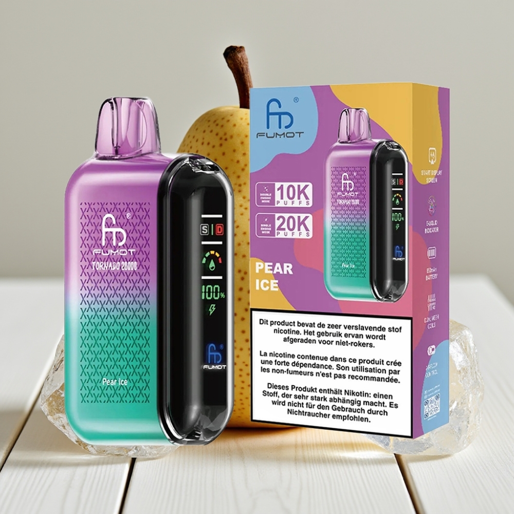 Fumot Tornado 20000 Puffs Kriaušės Ledas | 20ml, 850mAh, 2% Nikotino