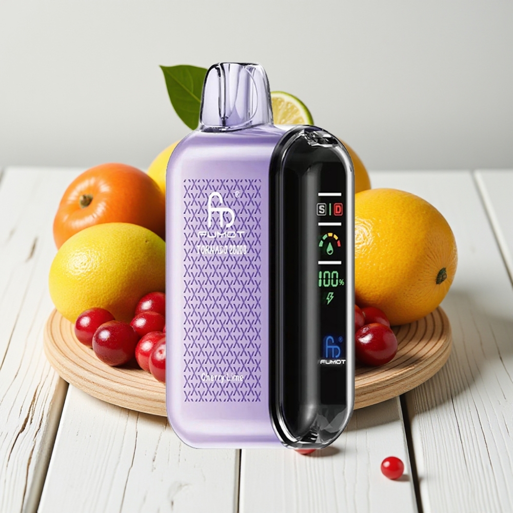 Fumot Tornado 20000 Puffs Vienkartinis Veipas Vyšnia Citrina | 20ml, 850mAh, 2% Nikotino
