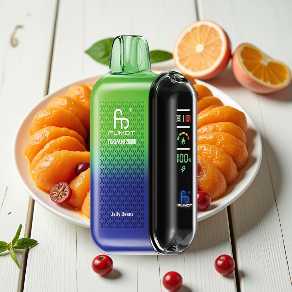 Fumot Tornado 20000 Puffs Želė Pupelės | 20ml, 850mAh, 2% Nikotino