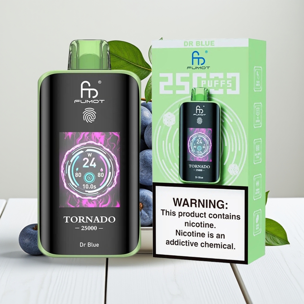 Fumot Tornado 25000 Puffs Dr Mėlyna | 20ml, 700mAh, Type-C