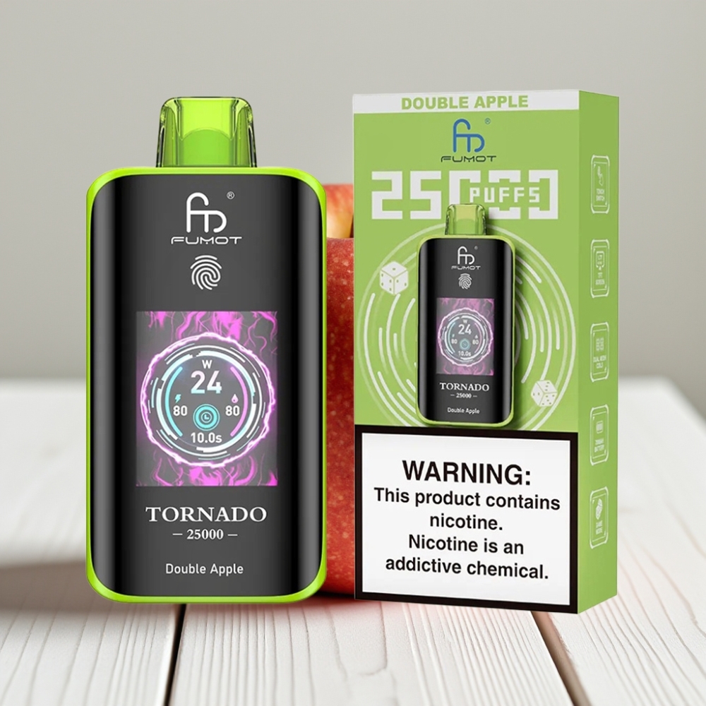 Fumot Tornado 25000 Puffs Dviguba Obelė, 20ml, 700mAh, Type-C