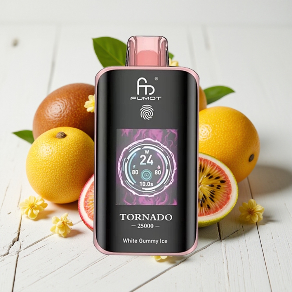 Fumot Tornado 25000 Puffs Kiwi Pasiflora Gvajava | 20ml, 700mAh, Type-C