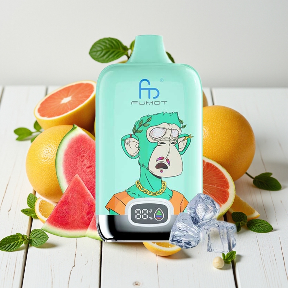 Fumot Tornado Digital Box 12000 Puffs | 20ml, 550mAh, MTL, Šalta Mėta