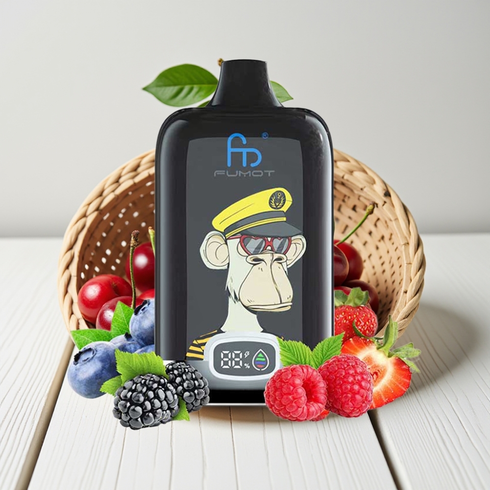 Fumot Tornado Digital Box 12000 Puffs Vynuogių, 20ml, Type-C, 550mAh