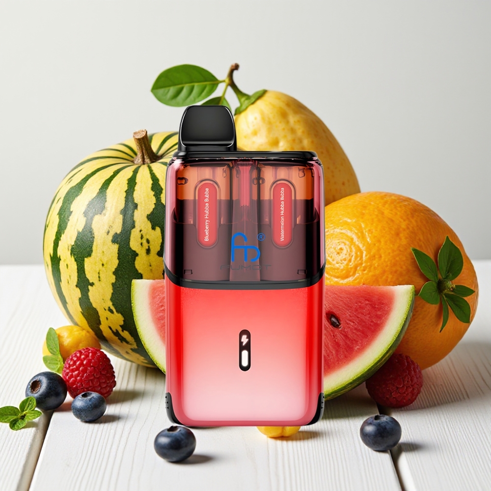 Fumot Ultra T32000 Vienkartinis Veipas Mėlynųjų Serbentų - Arbūzo Hubba Bubba, 32000 iškvėpimų, 24ml, Type-C