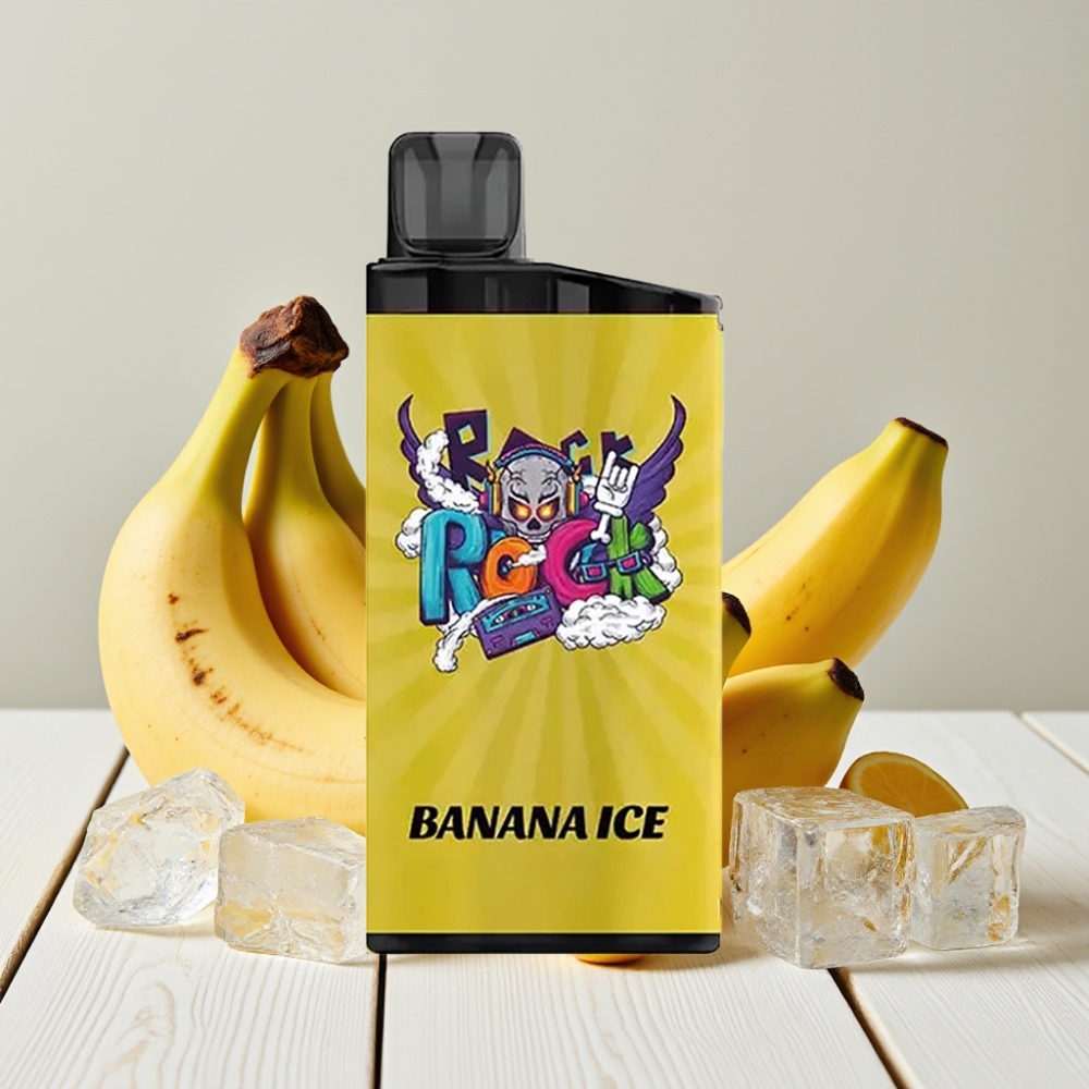 IGET Bar 3500 Puffs Bananinė Ledinė | 1.2Ω Tinklelinė Ritė, 1400 mAh