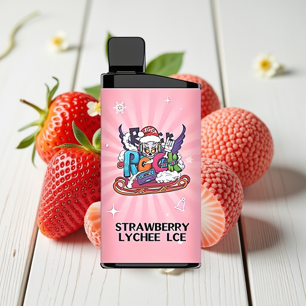 IGET Bar 3500 Puffs Braškių Ličių Ledas Vienkartinis Veipas, 1400 mAh, 1.2 Ohm