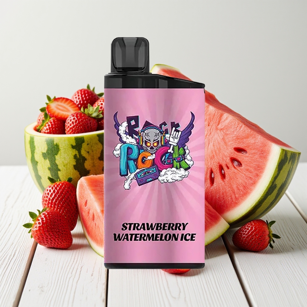 IGET Bar 3500 Puffs Nešiojamasis Vapas Braškės Arbūzas Ledas | 3500 Puff, 1400 mAh, 1.2 Ohm
