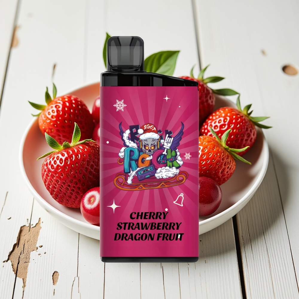IGET Bar 3500 Puffs Vaisių Mix (Vyšnių, Brakščių, Pitahajos) – 1400 mAh, 1.2 Ohm