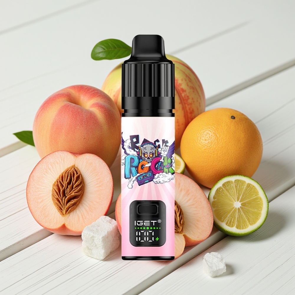 IGET BAR PLUS S3 POD 10000 Puffs Vienkartinis Veipas Persikas Ličis Žalioji Riešutė Ledas, 18ml, 5% Nikotino, 950mAh