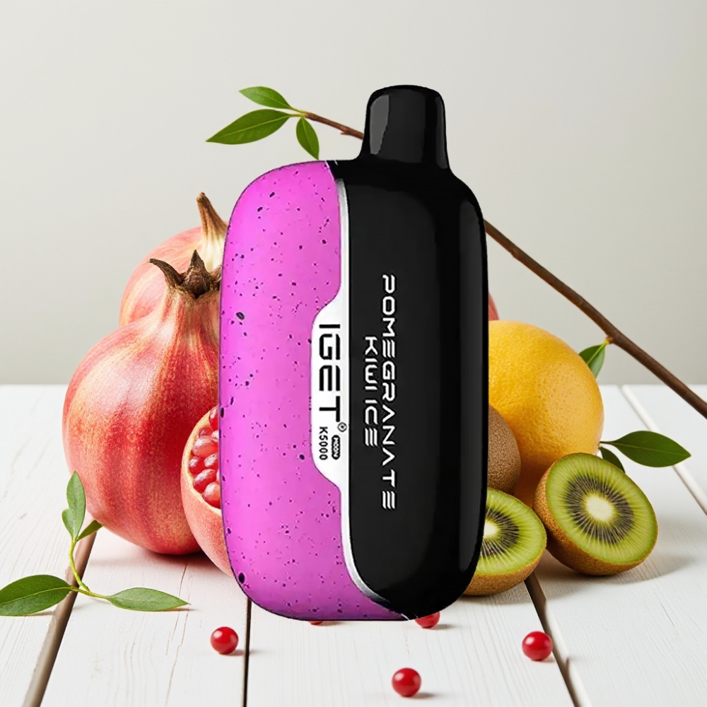 IGET Moon K5000 Puffs Granatų Kiwi Ledas | 5000 Puff, 1.35 Ohm
