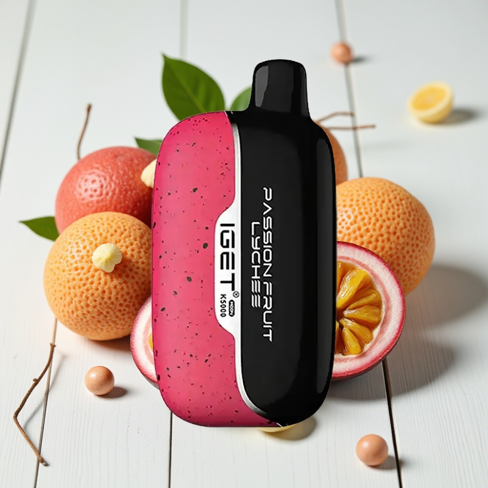 IGET Moon K5000 Puffs Vienkartinis Vaporizatorius – Marakučiai Laimis, 5000 Pufų, 1.35 Ohm
