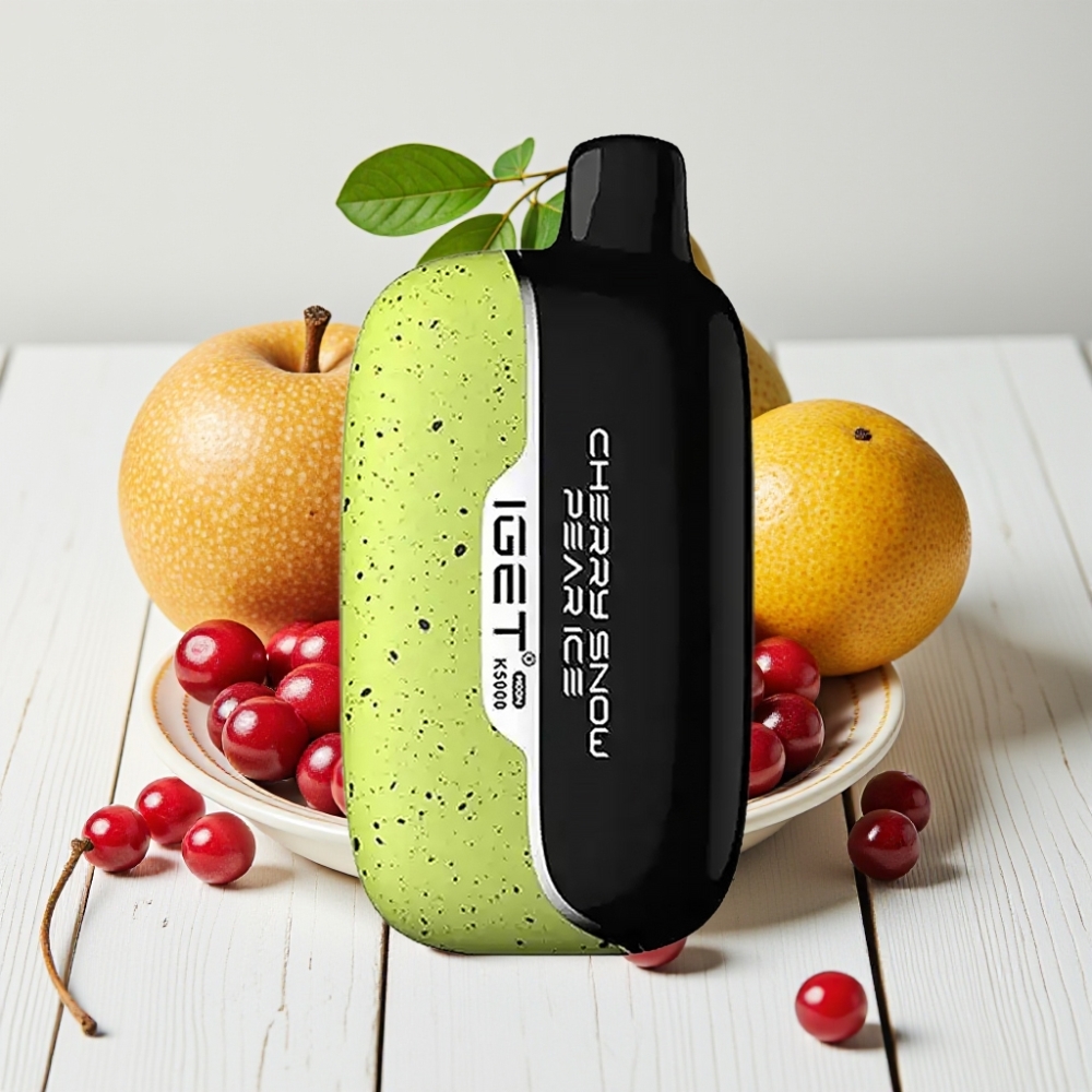 IGET Moon K5000 Puffs Vienkartinis Vaporizatorius Vyšnių Sniego Kriaušių Ledas (5000 Puffs, 81.5 g, 1.35 Ohm)