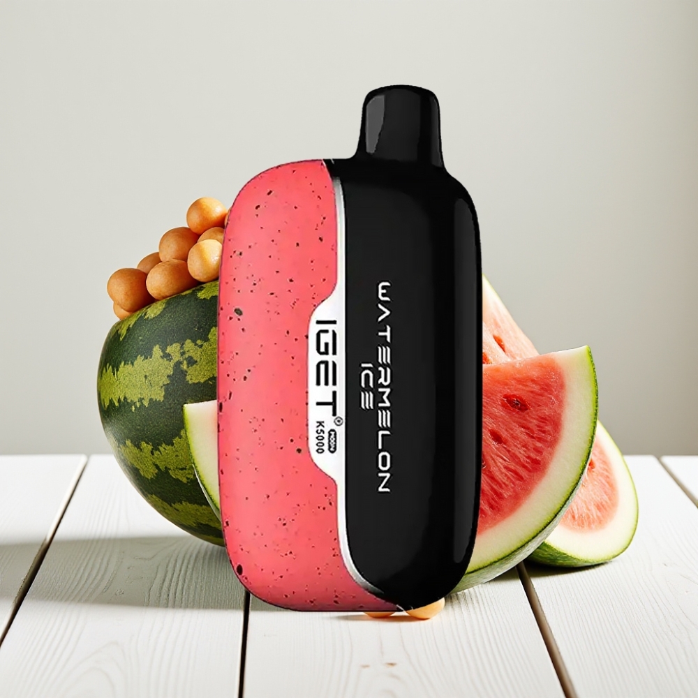 IGET Moon K5000 Puffs Vienkartinis Veipas Arbūzas su Ledu | 5000 Puffs, 1.35 Ohm, 81.5 g