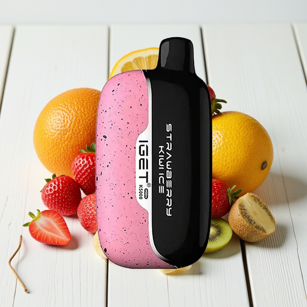 IGET Moon K5000 Puffs Vienkartinis Veipas Braškių-Kivių Ledas | 5000 Puff, 1.35 Ohm, 81.5 g