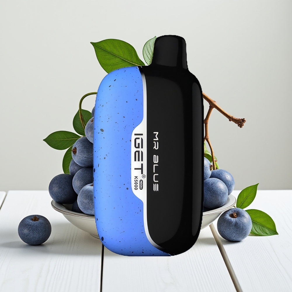 IGET Moon K5000 Puffs Vienkartinis Veipas Mėlynasis | 5000 Puff, 1.35 Ohm, 49.5mm