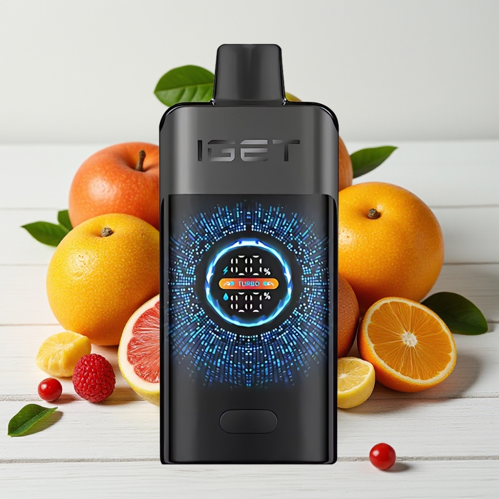 IGET ONE 12000 Puffs Vienkartinis Veipas Juodųjų Miškų (12000 Puffs, 2700 mAh, 0.6 ohm)