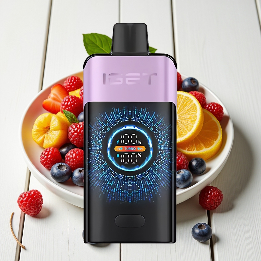 IGET ONE 12000 Puffs Vienkartinis Veipas Mišrios Uogos Ledas, 2700 mAh, 0.6 ohm