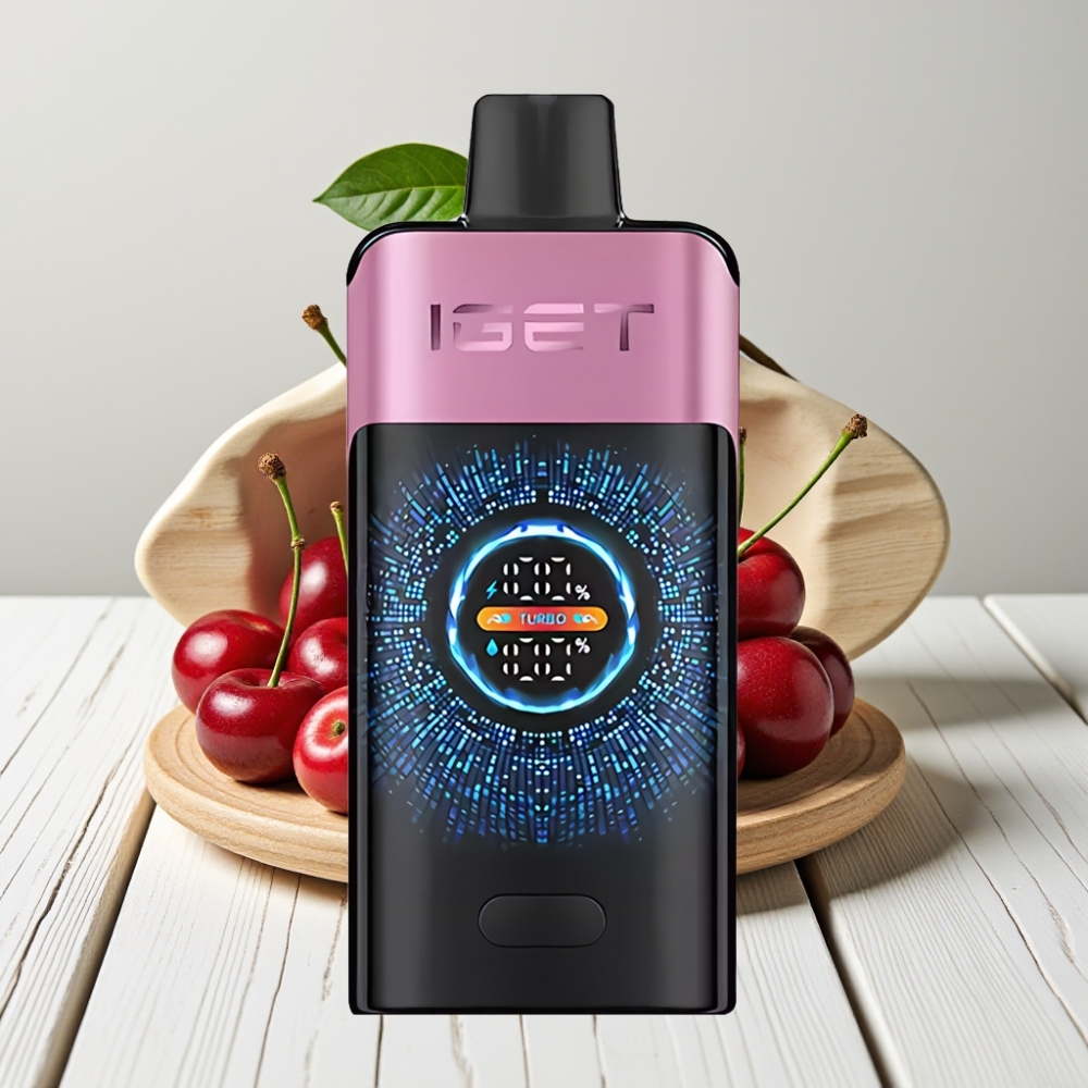 IGET ONE 12000 Puffs Vienkartinis Veipas Vyšninis Monstras | 2700 mAh, 0.6 ohm, Dvigubas tinklas