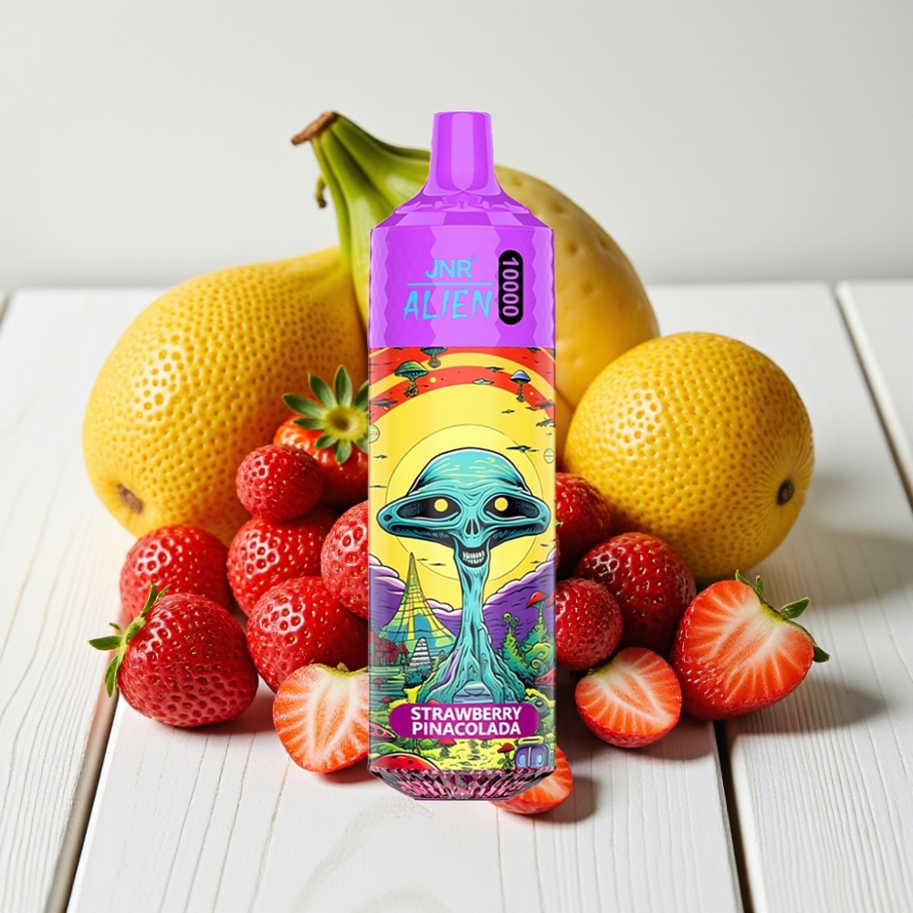 JNR Alien 10000 Puffs Braškė Pina Kolada | 850mAh, 20ml, Type-C, RGB
