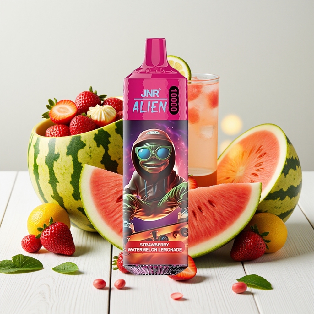 JNR Alien 10000 Puffs Braškynės Arbūzo Limonado 20ml, 850mAh, Type-C