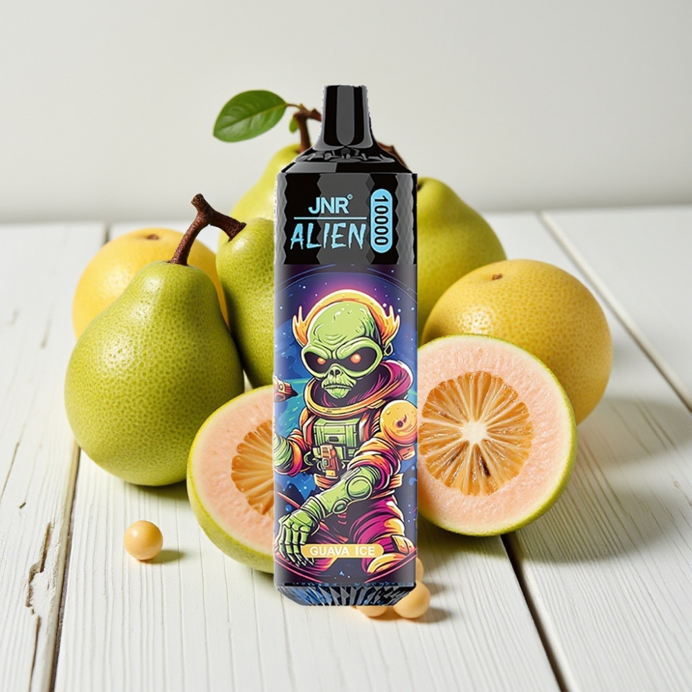 JNR Alien 10000 Puffs Vienkartinis Veipas Guava ledas – 850mAh, 20ml, Type-C