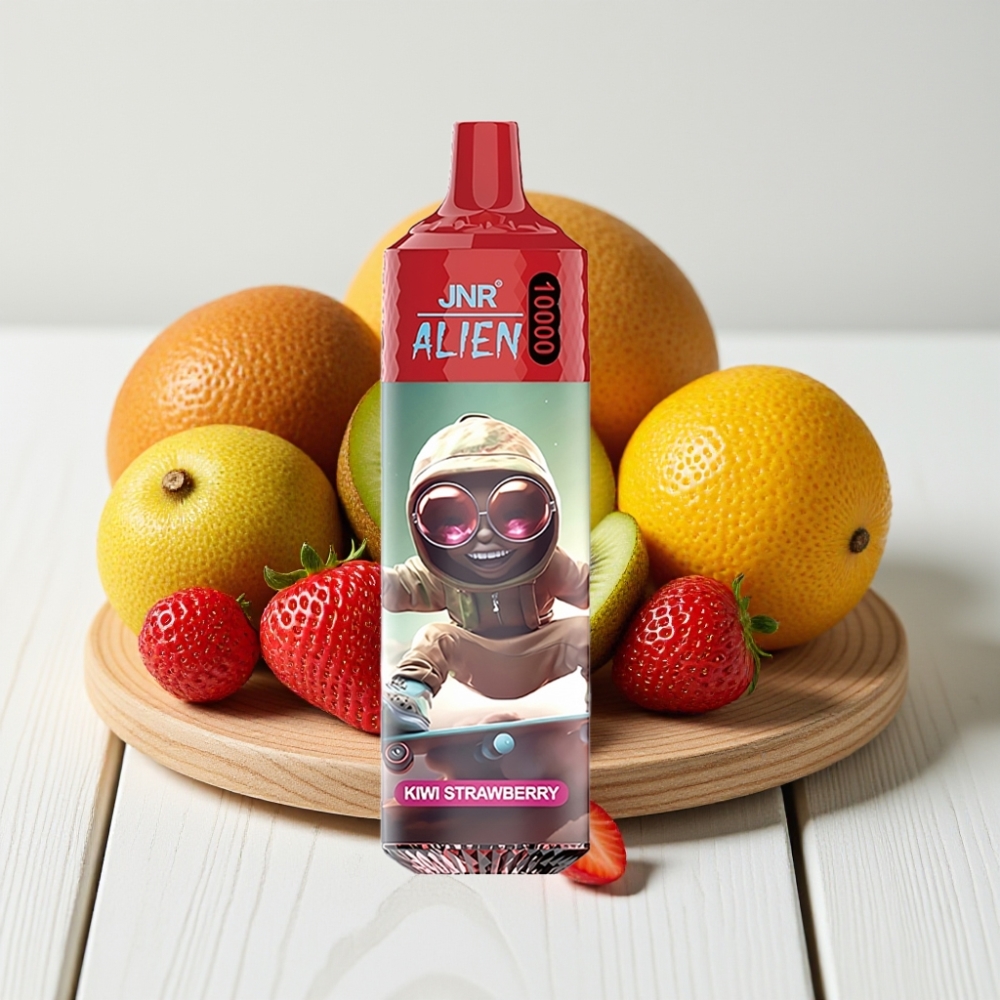 JNR Alien 10000 Puffs Vienkartinis Veipas Kiwi Braškė, 850mAh, 20ml, Type-C